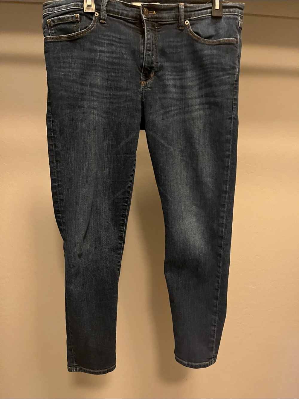 Banana Republic Women's Skinny Ankle Jeans in Dark Blue Wash